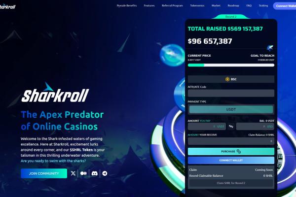 Sharkroll Crowdsale Website and Contracts